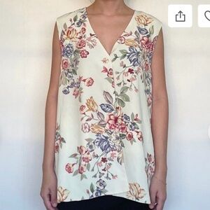 Vintage Floral Vest by Leslie Fay